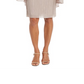 Vestido feminino R &amp; M Richards com sobreposição de capa e bainha marrom, tamanho 12, pequeno