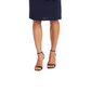 Conjunto de 2 peças de jaqueta e vestido estampado feminino R &amp; M Richards, azul, tamanho 8, pequeno