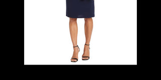 Conjunto de 2 peças de jaqueta e vestido estampado feminino R &amp; M Richards, azul, tamanho 8, pequeno