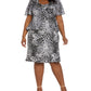 Jaqueta e vestido femininos R &amp; M Richards com amarração frontal, pretos, tamanho 20W