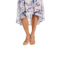 Vestido envelope falso com mangas esvoaçantes R &amp; M Richards feminino, marrom, tamanho 14, pequeno
