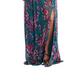 Vestido feminino Nightway com decote em V e estampa floral, preto, tamanho 4, pequeno