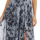 Vestido feminino Nightway com decote em V e estampa floral, preto, tamanho 4, pequeno