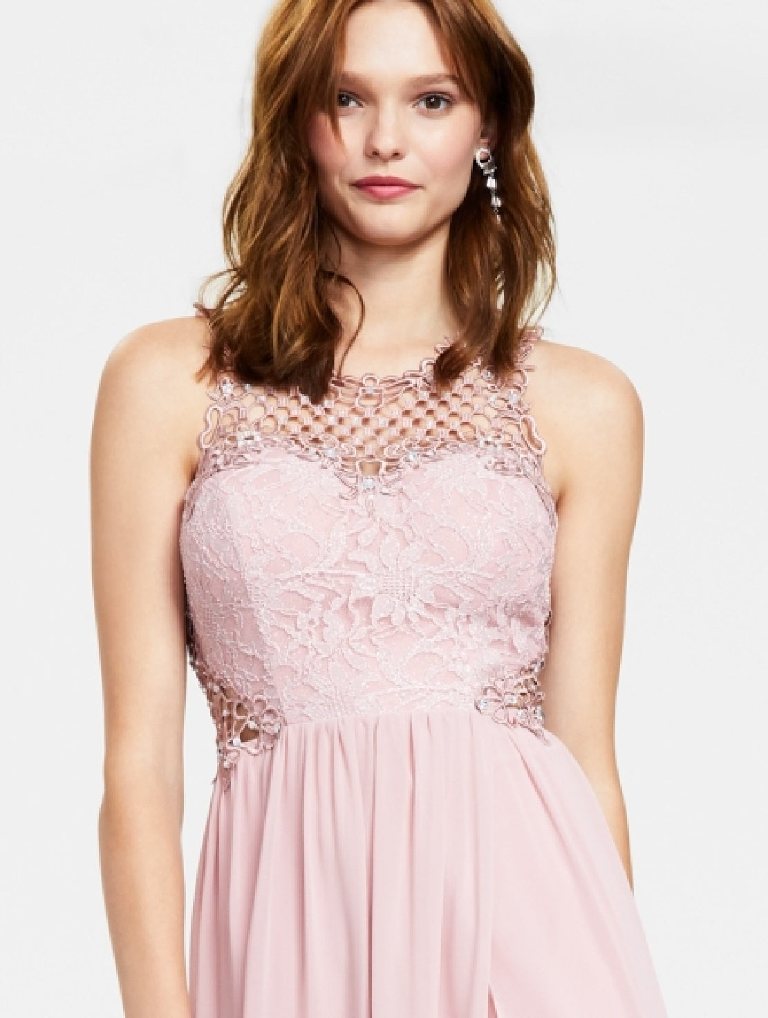 Vestido de festa infantil City Studios Junior's Embellished Illusion Tulip, rosa, tamanho 9