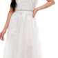 Diga sim ao baile de formatura - Vestido bordado júnior branco tamanho 7