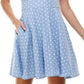 Vestido infantil com alças largas e pontilhado City Studios, azul, tamanho 3