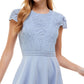 Vestido de renda infantil City Studios azul tamanho 11