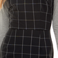 Vestido justo Kingston Junior's com gola alta e manga comprida, preto, tamanho G