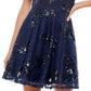 Vestido infantil City Studios com lantejoulas e ajuste evasê, azul, tamanho 5