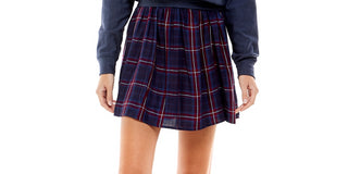 Vestido suéter Kingston Grey Junior com aparência em camadas, azul, tamanho grande