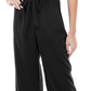 Macacão feminino Kingston Grey com cinto e babados, preto, tamanho grande