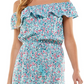 Vestido Kingston Grey Junior Off The Shoulder High Low Azul Tamanho Médio