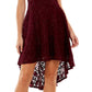 Vestido City Studios Junior Off The Shoulder Fit &amp; Flare Roxo Tamanho 3