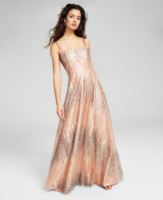 Vestido de festa infantil com detalhes embelezados, tamanho 9, marrom, Say Yes To The Prom