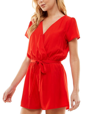 Macacão Bebop Junior com manga curta, vermelho, tamanho pequeno