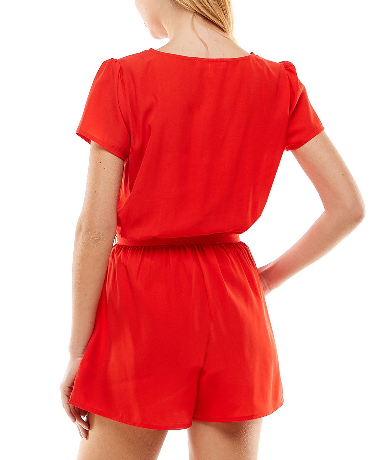 Macacão Bebop Junior com manga curta, vermelho, tamanho grande