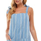 Vestido Bebop Junior's Shoulder Tie Shortalls Azul Tamanho Grande