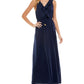 Vestido Kingston Grey Junior com babados e cordão na cintura, azul, tamanho XX-G