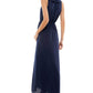 Vestido Kingston Grey Junior com babados e cordão na cintura, azul, tamanho XX-G