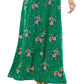 Vestido longo com estampa floral Kingston Junior, verde, tamanho grande