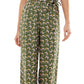 Macacão feminino Kingston com estampa floral e sobrepeliz verde, tamanho XX-S