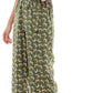 Macacão feminino Kingston com estampa floral e sobrepeliz verde, tamanho XX-S
