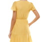 Vestido envelope falso com babados para crianças da City Studios, amarelo, tamanho pequeno