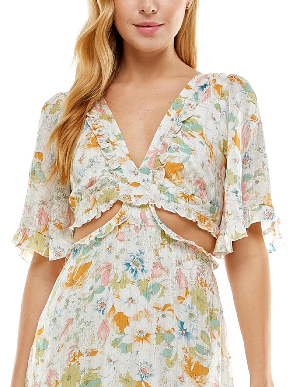 Vestido infantil com babados e recortes, marrom, tamanho 9, da City Studios