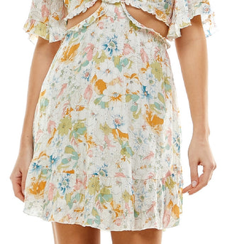Vestido infantil com babados e recortes, marrom, tamanho 9, da City Studios
