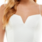 Vestido City Studios Junior com amarração nas costas e ajuste evasê, branco, tamanho 9