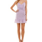 Vestido infantil City Studios com sobrepeliz X Trim roxo tamanho 11