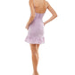 Vestido infantil City Studios com sobrepeliz X Trim roxo tamanho 11