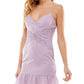 Vestido infantil City Studios com sobrepeliz X Trim roxo tamanho 11