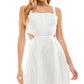 Vestido com recortes para crianças City Studios, tamanho 3, branco