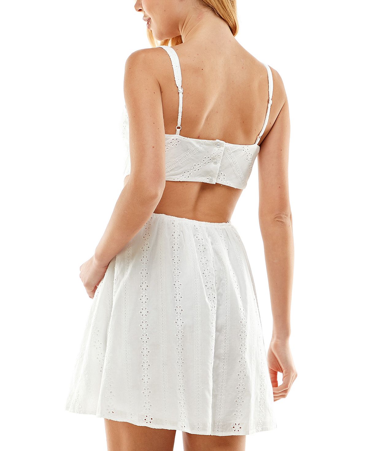 Vestido com recortes para crianças City Studios, tamanho 3, branco