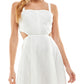 Vestido com recortes para crianças City Studios, tamanho 13, branco