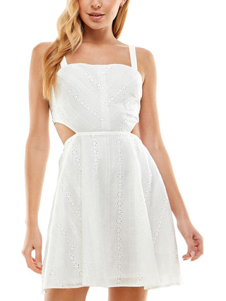 Vestido com recortes para crianças City Studios, tamanho 13, branco