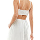 Vestido com recortes para crianças City Studios, tamanho 13, branco