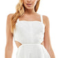 Vestido com recortes para crianças City Studios, tamanho 15, branco
