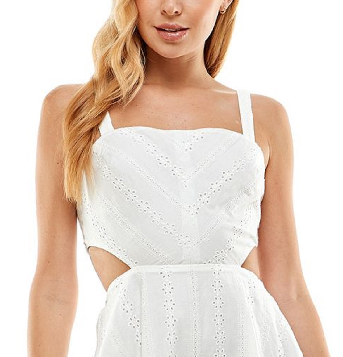 Vestido com recortes para crianças City Studios, tamanho 15, branco