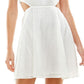 Vestido com recortes para crianças City Studios, tamanho 15, branco