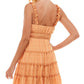Vestido infantil com babados e camadas, tamanho laranja, tamanho extragrande, da City Studios