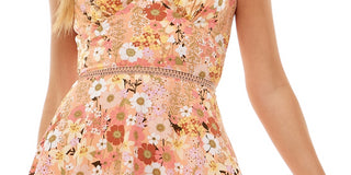 Vestido infantil City Studios em camadas, tamanho 11, laranja