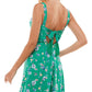 Vestido infantil City Studios com amarração nas costas, verde, tamanho 3