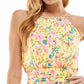 Vestido infantil com estampa floral e ajuste flare, amarelo, tamanho 17, da City Studios