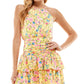 Vestido infantil com estampa floral e ajuste flare, amarelo, tamanho 17, da City Studios