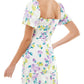 Vestido curto com estampa floral neutra para festa feminino City Studios, branco, tamanho 10