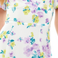 Vestido curto com estampa floral neutra para festa feminino City Studios, branco, tamanho 10