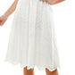 Vestido infantil City Studios de algodão com ilhós, branco, tamanho 9