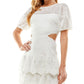 Vestido com recortes para crianças City Studios, tamanho 3, branco